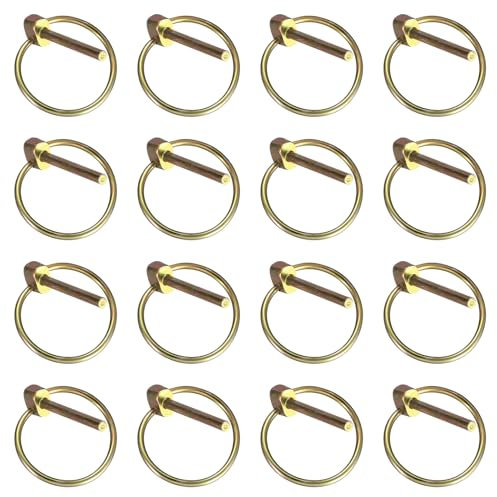 16 Pz M4.5 Perno di Bloccaggio, Coppiglie a Scatto, Perni di Sicurezza, Anello O Pin Trattori, Anello O-pin Perno di Fissaggio Boccole per Trattori Agricoli Rimorchi Camion Tosaerba Carrello