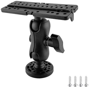 KOVNISE Fish Finder Mount Base 360 Degree Rotating Marine Navigation Fish Detector Bracket Electronic Fish Finder Installation Seat GPS MAP, Universal Boat Fish Finder Electronics Mount
