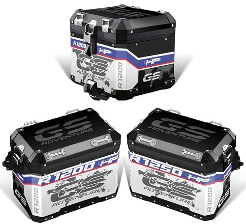 Adesivi Protettivi Valigie Laterali e Bauletto per Moto BMW R 1250 GS ALU 2° Modello ADV Adventure HP