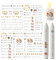 ALLAVA 6 Blatt Kerzentattoos Herbst, Herbst Kerzen, Rub On Sticker Herbst, Herbst Dekoration, Sticker Herbstdeko für Kinder zum Basteln, DIY Kerzen Geschenk, Kerzen Dekorieren (19x14, Herbst D)