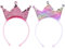 Giantree Pailletten Krone Stirnband, 2 Stück Krone Geburtstag Mädchen Haarreif mit Krone Pailletten Haarreifen Prinzessinnen HaarbäNder Mädchen Geburtstag Weihnachten (rosa+rot, Einheitsgröße)