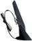 WiFi 6 6E 2T2R 2.4G/5G/6G Dual Band Magnetic Base with 1.0 m Extension Cable Replacement for PC Desktop Computer Motherboard Antenne PCI-E Wireless Network Cards WiFi Router WiFi 6E Antenne