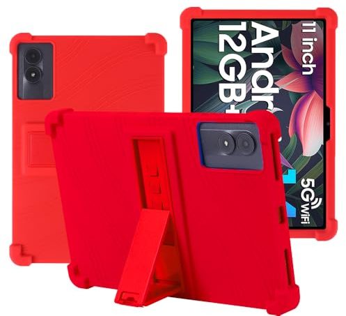 YHFZR Case for REDMAGIC Nova Gaming Tablet 10.9 Inch, Soft Kid Friendly Light Weight Build in Kickstand Protective Case for REDMAGIC Nova Gaming Tablet 10.9 Inch, Red