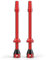 Shredr. Tubeless Ventile Set | Presta Ventile für Schlauchlos-Reifen | Superleichtes Alu, bunt eloxiert, französisches Ventil | Für Normale Tubeless-Felgen (rot, 80mm)