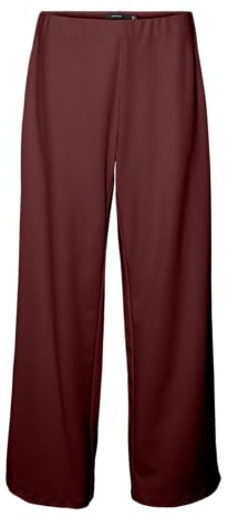 VERO MODA Women's Vmberlin Zamira Mw Wide Pant Noos, Syrah, L / 32L