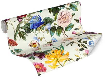 Livingwalls vorgeleimte Vliestapete DESIGNDROP - Tapezieren ohne Kleister - Bunt, Weiß, Gelb, Grün, Blau - Designtapete Made in Germany - 784911