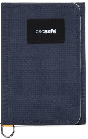 Pacsafe RFIDsafe RFID-blockierende, dreifach gefaltete Brieftasche, Blau (Coastal Blue), Einheitsgröße, RFID-blockierende dreifach gefaltete Brieftasche