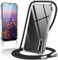 Coiwxmoi Coque avec Cordon pour Huawei P20 Pro 6.1, Collier Réglable Téléphone Étui Portable Lanyard Case Transparent Ultra Souple Silicone TPU Housse Antichoc Protection Cover pour P20 Pro, Noir