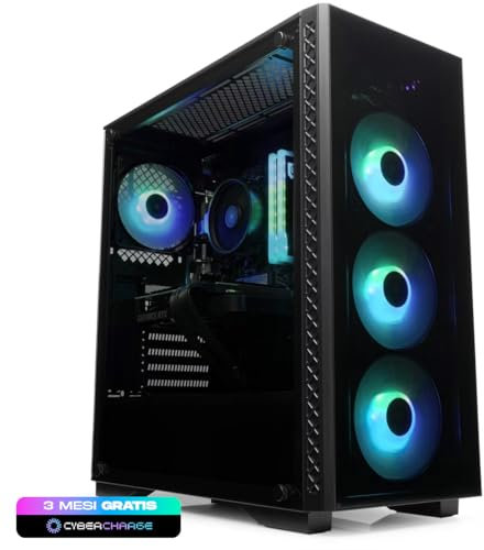 OVERCLOCK TriFrost Computer Gaming PC Assemblato Fisso Ryzen 7 5700X - RTX 5060 8GB - SSD M.2 1TB nvme - Ram 16GB DDR4 3200Mhz - Win 11 Pro