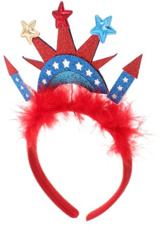 Hemobllo Stirnband Mit Der Freiheitsstatue: Kostüm-stirnband Von American Apparel, Haarbänder Zum Patriotischen Tag, Göttinnen-diademe, Haarreifen, Kopfschmuck Für Partys Zum
