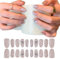 KYLOS 20 Unghie Gel Adesive con Effetto Sfumato Rosa - Applicazione Senza Lampada UV - Design Autoadesivo e Facile da Usare - Ideale per Manicure Fai da Te e Risultati Professionali