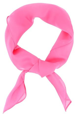 moonbow Foulard Carré Femme Rose Fushia - Carré de Soie 70x70cm - Echarpe Elégante et Lumineuse - Accessoire Cheveux