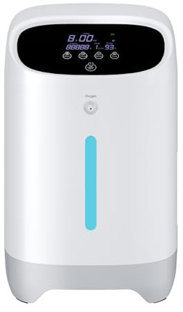 Sauerstoffgenerator, 1–7 l/min einstellbarer Sauerstoffkonzentrator, tragbares Sauerstoffgerät für den Heim- und Reisegebrauch, komplettes Zubehör für den Notfall