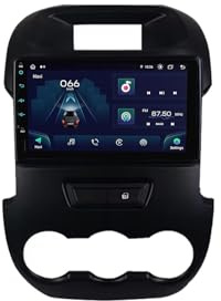 GPS Navi Navigationsgerät 2 Din für Ford Ranger F250 2011-2014 mit Bluetooth Fm Radio, Mirror Link, USB, Aux, Bluetooth Unterstützt Tpms Lenkradsteuerung, 4 Kern 1G+16G