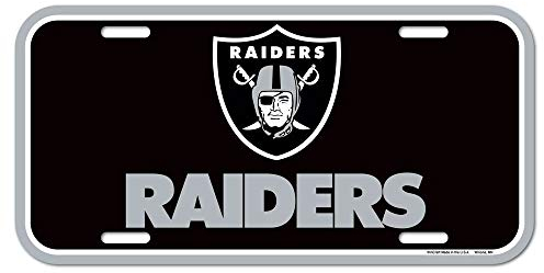 NFL Oakland Raiders Nummernschild, Team-Farbe, Einheitsgröße