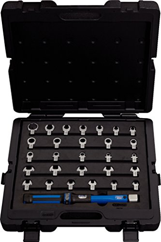 KS Tools Drehmoment Werkzeug-Satz für Drehmomentschlüssel 9x12 mm 516.1720 I 29-tlg. I 10-50 Nm I Schraubenschlüssel Set I Maulschlüssel Set, Ringschlüssel Set