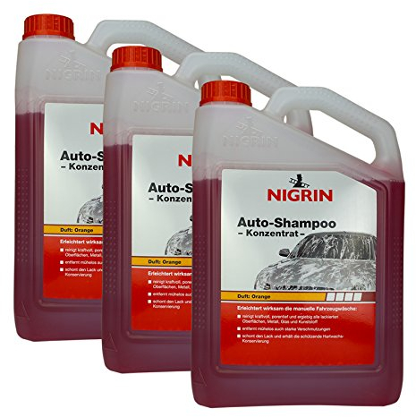 3x NIGRIN Auto-Shampoo Konzentrat 3 l 72985
