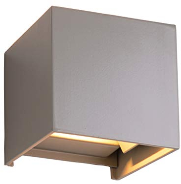 Elitlife 7W Dimmbar Aluminium Wandleuchte Außenlicht LED Warmweiß 230V 3200K Einstellbare Beleuchtungswinkel LED für Innen und Außen [Energieklasse A++]