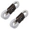 2 x Male XLR to 6.35mm Stereo Jack Lead/Balanced Signal Patch Cable / 2 Pack 10m White/White