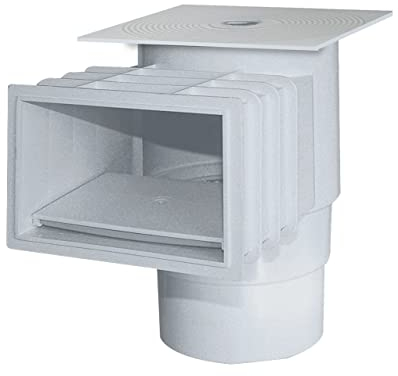 Produits qP Skimmer Bouche 200 ABS Couvercle carrée, Noir, 42.5 x 46 x 28 cm, 500183 C