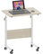 soges Laptoptisch Computertisch höhenverstellbar PC-Tisch mit Rollen und Einschnitt als Ständer für iPad,60CM*40CM