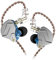Yinyoo KZ ZSN PRO in-Ear Headphones HiFi Noise-isolating in Ear Monitor Bass High Fidelity Earbuds Earphones with 1DD 1BA Hybrid Balanced Armature & 3.5mm Audio Plug Detachable Cable(Blue no mic)