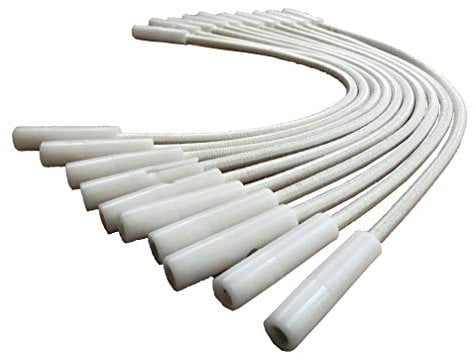 Tensores de Goma Regulables (Blanco, 33 Uds)