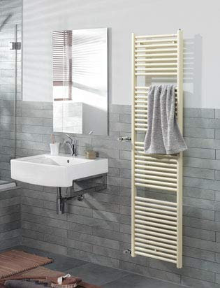 Zehnder Design Heizkörper Toga TO-070-050 716x35x500 016, Badheizkörper: Weiß RAL 9016 - ZT100150B100000