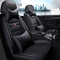 Muchkey Leder Auto Sitzbezüge für BMW 1er F20 F21 116i 118i 120i 5 Sitze Autositzbezüge mit Kopfstütze Nackenkissen & Rückenkissen Autositze Farbe schwarz