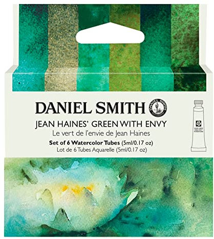 Daniel Smith Jean Haines' Green With Envy 5ml Watercolours set of 6