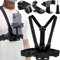 SUQ - Support de téléphone Portable Multifonctions, Harnais de Poitrine, Sangle de tête pour Le Tournage de vidéos, Support de téléphone Portable Ajustable, Fixation de téléphone (Ceinture pectorale)