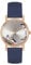 Tikkers RSPB Damen-Armbanduhr mit Vogel-Motiv, bedrucktes Zifferblatt, Erwachsenenuhr, Navy Papageientaucher, Armband