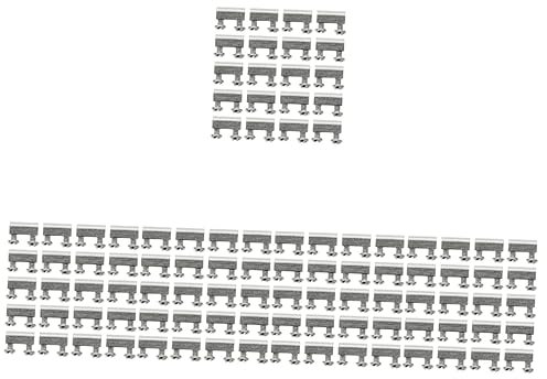 ULTECHNOVO 100sets Wire Rope Clamps Wire Rope Fixators with Screws High Temperature Resistant Cable Clips for Ceiling Chandelier and Construction Applications