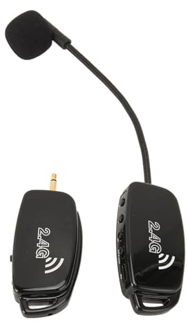 Kontakt-Mikrofon-Tonabnehmer, 2,4 G Kabelloser Akustikgitarren-Tonabnehmer, Violin-Banjo-Mikrofon-Tonabnehmer, Plug-and-Play-Rauschunterdrückung für Mandoline-Ukulele-Instrumente
