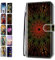 Hülle für iPhone X XS 5.8 Muster Pattern 3D Print Design Leder Tasche Flip Case Mädchen Jungs Cover Handyhülle - Blume