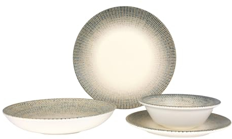 Bonna Juegos de vajilla (Medium) - Sway - 24 piezas - 6 Personas - Porcelana