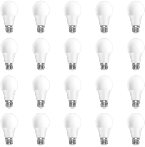 ZFQ E27 LED Warmweiss Glühbirne, 3 Watt 300 Lumen LED Lampe E27, A60 Leuchtmittel, 2700K Warmweiß, 160° Abstrahlwinkel Energiesparlampe, 20 Stück