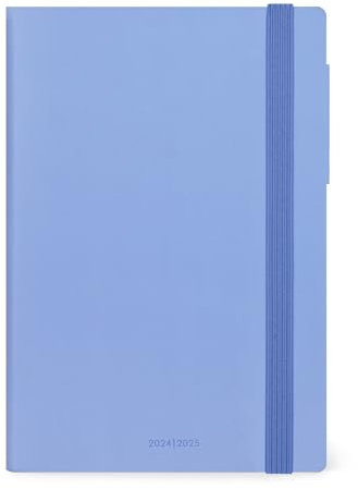 Legami - Agenda 2025 Settimanale Medium, 12 Mesi, Diario da Gennaio 2025 a Dicembre 2025, Chiusura con Elastico, Planner Mensile Gennaio 2026, Taschina Finale, Rubrica, 12 x 18 cm, Cornflower