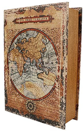 KIMISS Vintage-Deko-Buchbox Im Europäischen Stil – Großes Fassungsvermögen, Langlebiges Antikes Kunstbuch für Zuhause, Büro, Bar-Dekoration