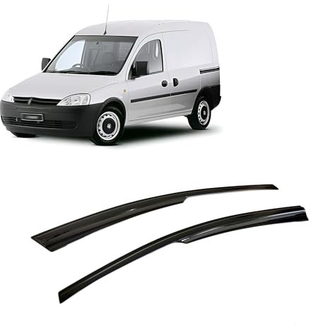 CarJoy Wind Deflectors Air Deflectors Rain Deflectors Side Window Deflectors Compatible with Vauxhall Compatible with Opel Car Window Rain Protection Stick-on Deflectors Pack of 2