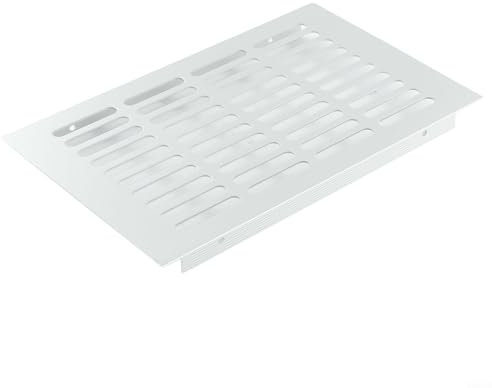 Rejilla de ventilación rectangular de aluminio de 150 mm, para puertas de baño, 150 x 225 mm