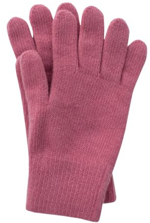 FosterNatur, Guanti di lana da donna, 100% lana extrafine, Rose del deserto, 6