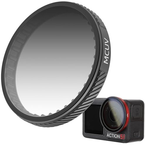 Honbobo Filter für DJI Osmo Action 5 Pro, UV/CPL Filter ND/NDPL Filter Set Objektivfilter Zubehör für DJI Osmo Action 5 Pro/Osmo Action 4/Osmo Action 3 (UV)