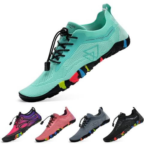 WateLves Chaussures De Bain Et d'eau pour Femmes Et Hommes,Sèches Vite,Faciles À Enfiler.pour Plongée,Surf,Sports Nautiques,Randonnée,Yoga,Quotidien.Tailles 42 EU