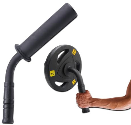 Wrist Forearm Strengthener Fits 2 Inch Weight Plates, Arm Wrestling Hammer Bar with Barbell Clamp, Heavy-Duty Wrist Strength Equipment for Grip and Forearm Workout