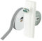 IdeaGenesis - Pack Recogedor persiana para Empotrar en obra y cinta reversible para persianas enrollables | Enrollador persiana y correa 22mm | Sistema Universal (Blanco Cinta 22mm, Pequeño)