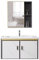 Meuble-lavabo en Aluminium avec Vasque – Lavabo Mural Peu Encombrant pour Petits Appartements, Toilettes, Balcon, Plan De Travail Intégré Compact Et Minimaliste(80 * 47 * 41cm)