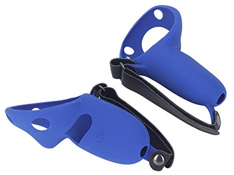 Masyrt [Touch Controller Grip Cover], protezione in silicone con cinghie per caviglia per Pro VR Touch Controller (blu)
