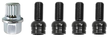 ANEELV Écrou de roue M14 x 1,5 pour Passat B6, Golf 4, 5, Polo 9N, Tour-an, Je-TTA Beetle BO-ra, Caddy EOS Fox A2 A3 8P A4 B5 A6 4F A8