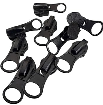 Endlos Reißverschlüsse + Zipper Wasserdicht Reißverschluss Nylon TPU meterware (Schwarz, extra 20 Zipper)